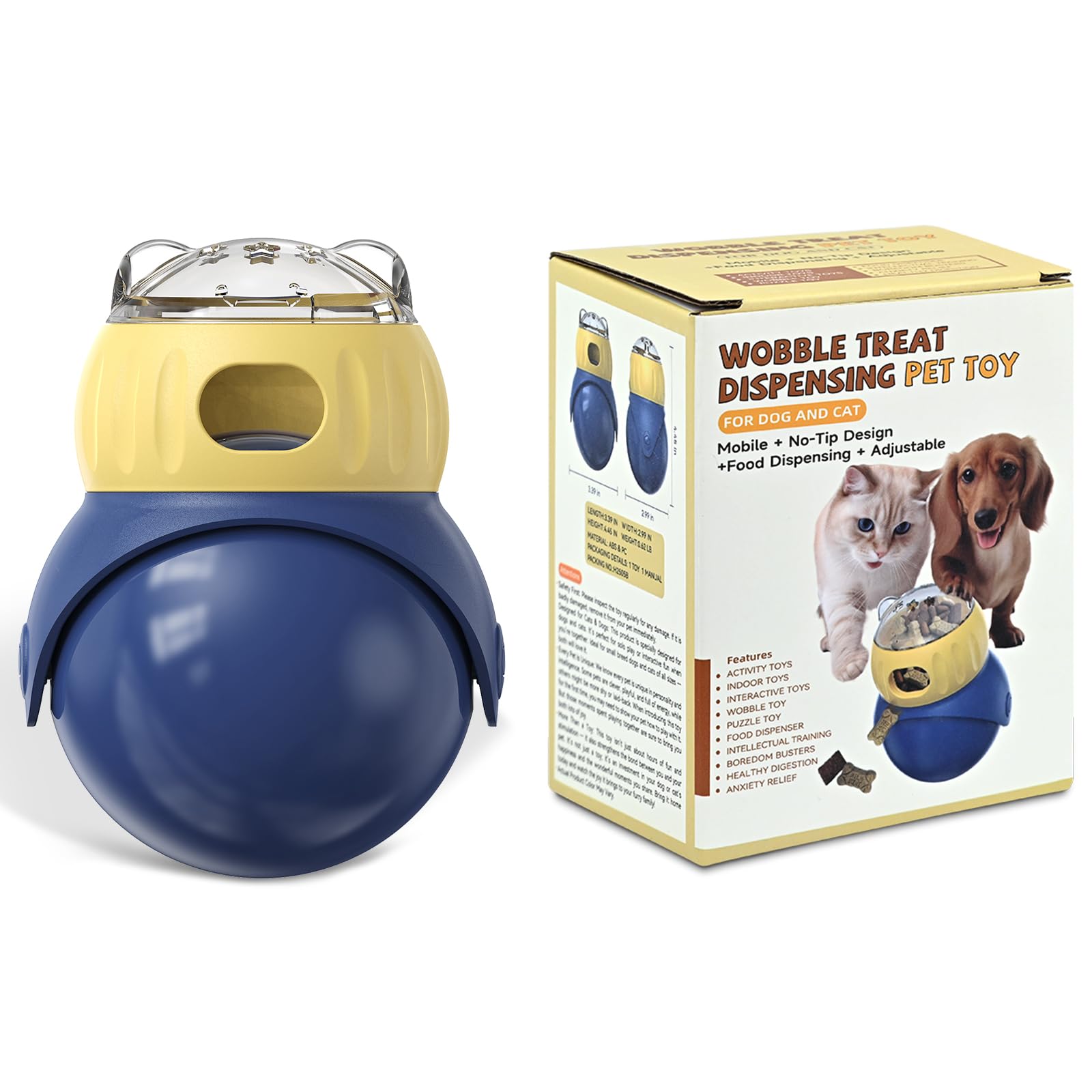 BURIESUR interactive dog toy treat dispensing action captures engaging puzzle play