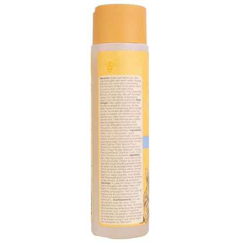 Burt's Bees for Pets Tearless Kitten Shampoo ingredients highlight buttermilk and honey for conditioning