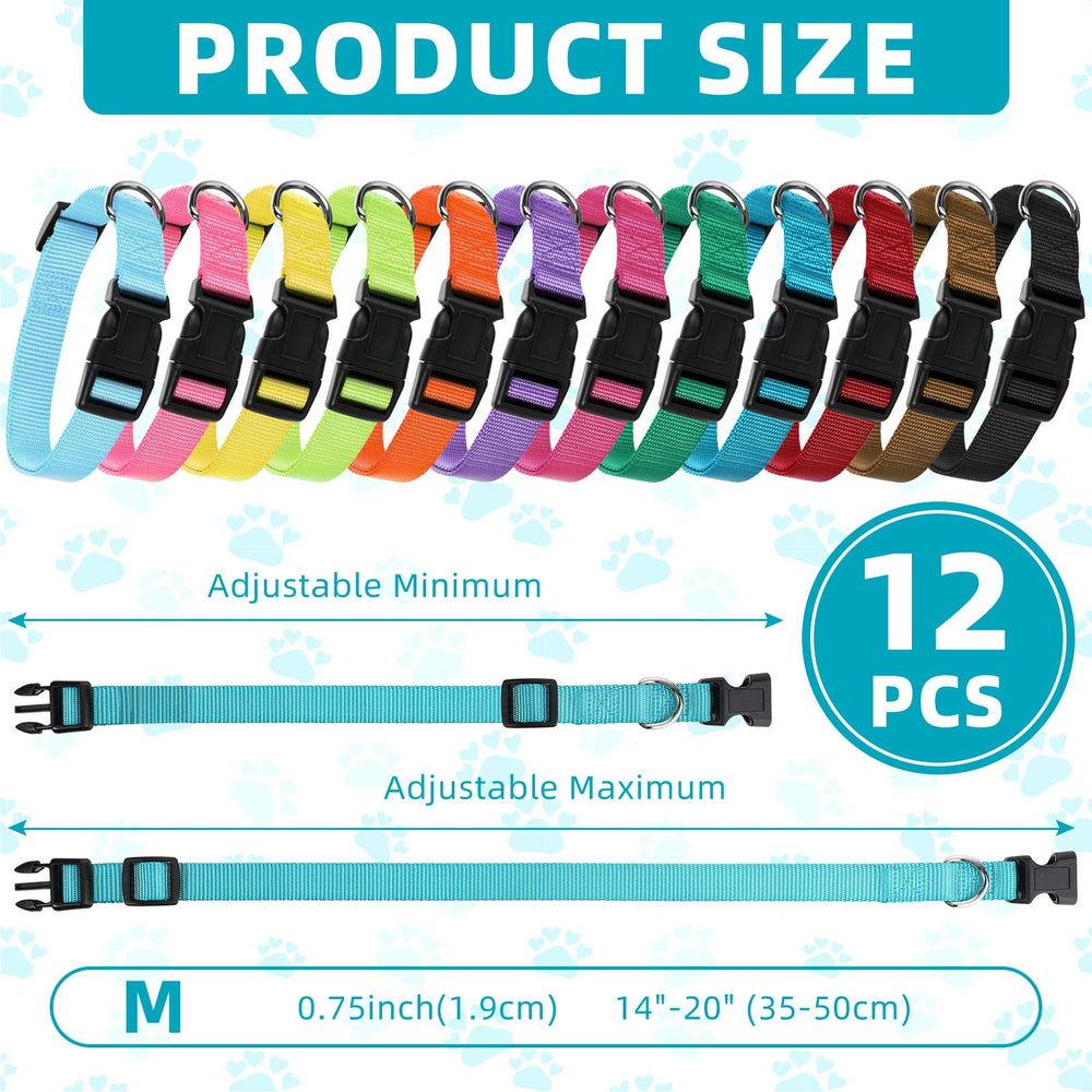Buryeah medium-size dog collar fits 13.78–19.69 inches for varied breeds