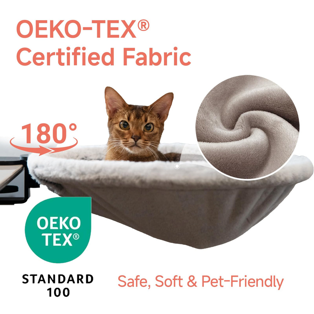 ButtonwoodNest cat desk bed 50-lb capacity supports lively jumps and lounging