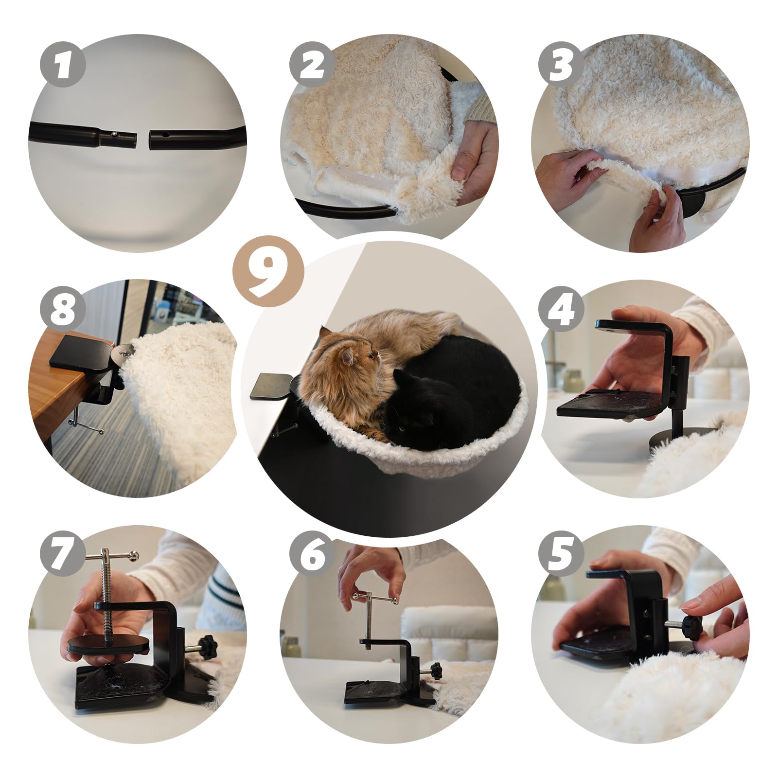 ButtonwoodNest cat desk bed modern cat furniture for stylish homes