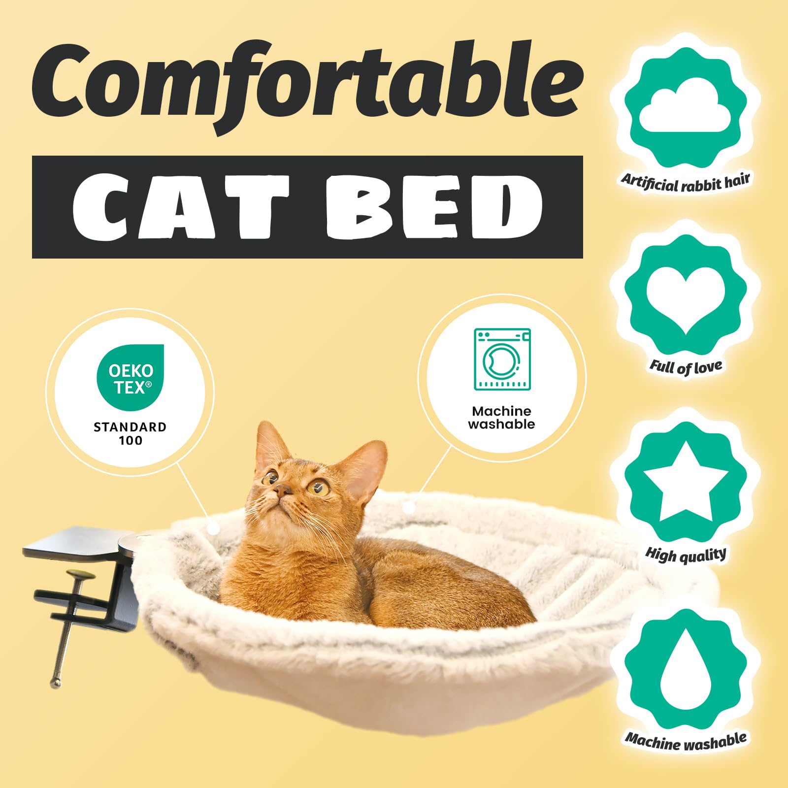 ButtonwoodNest cat desk bed space-saving design frees floor space