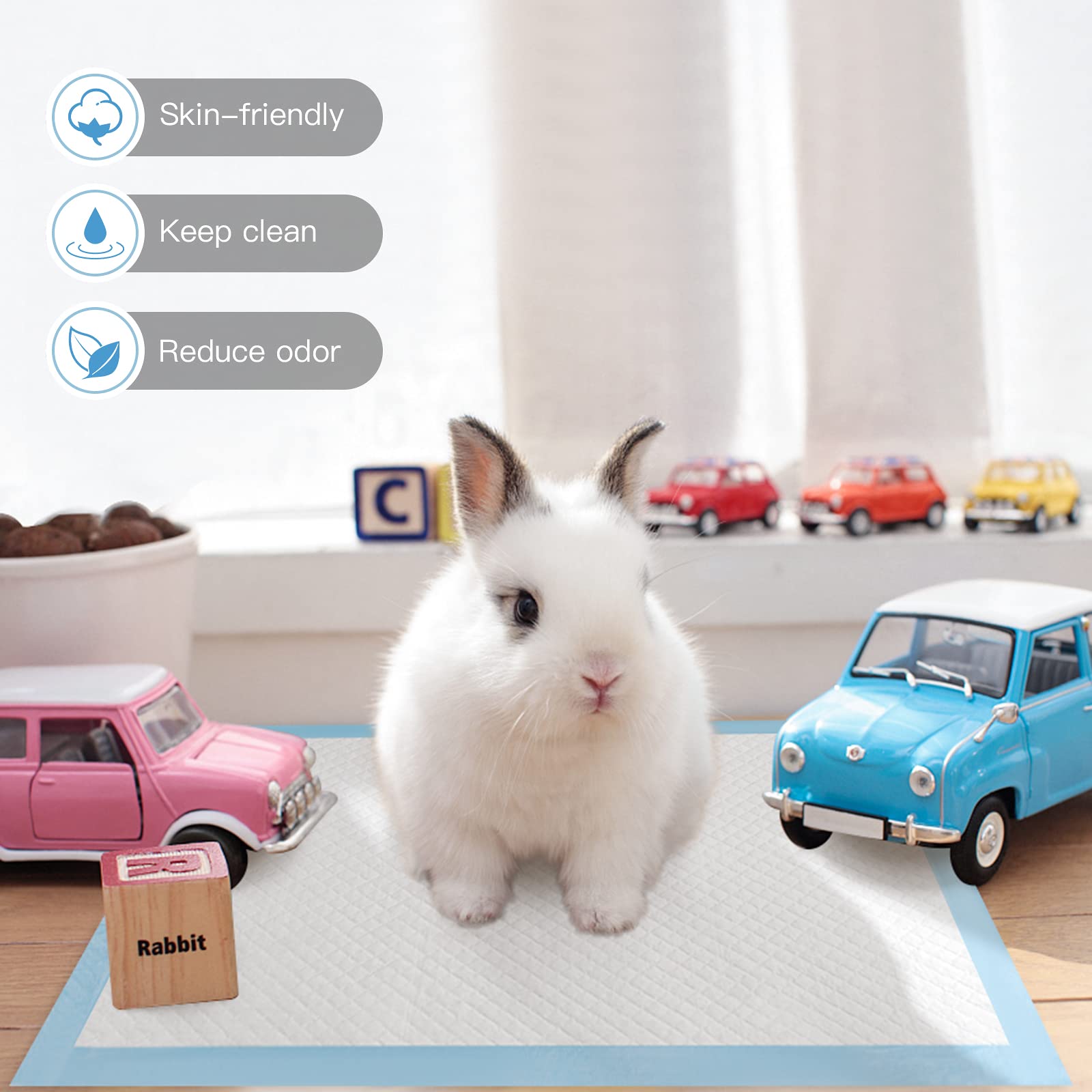Buyockss Disposable Puppy Training Pads indoor-outdoor design for home or travel