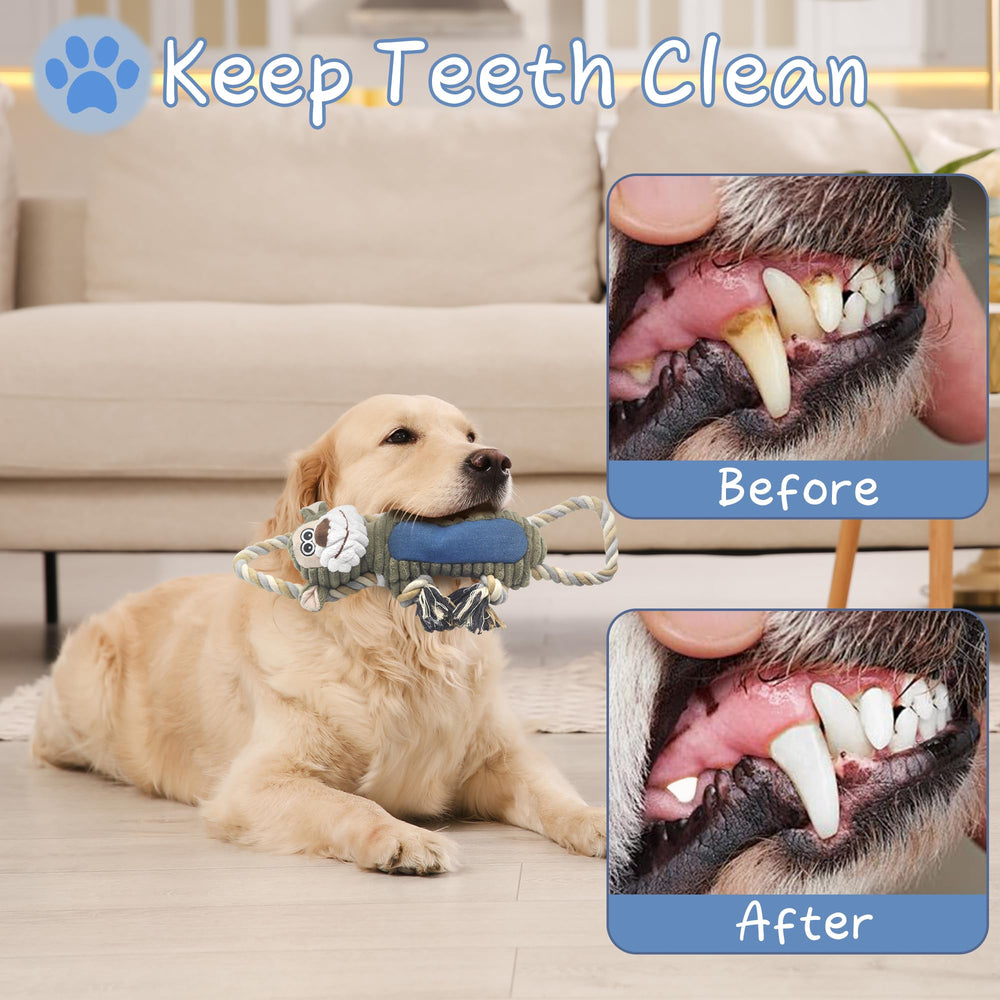 BUYPOW Monkey plush teeth-gum care supports gentle dental massage during chewing.