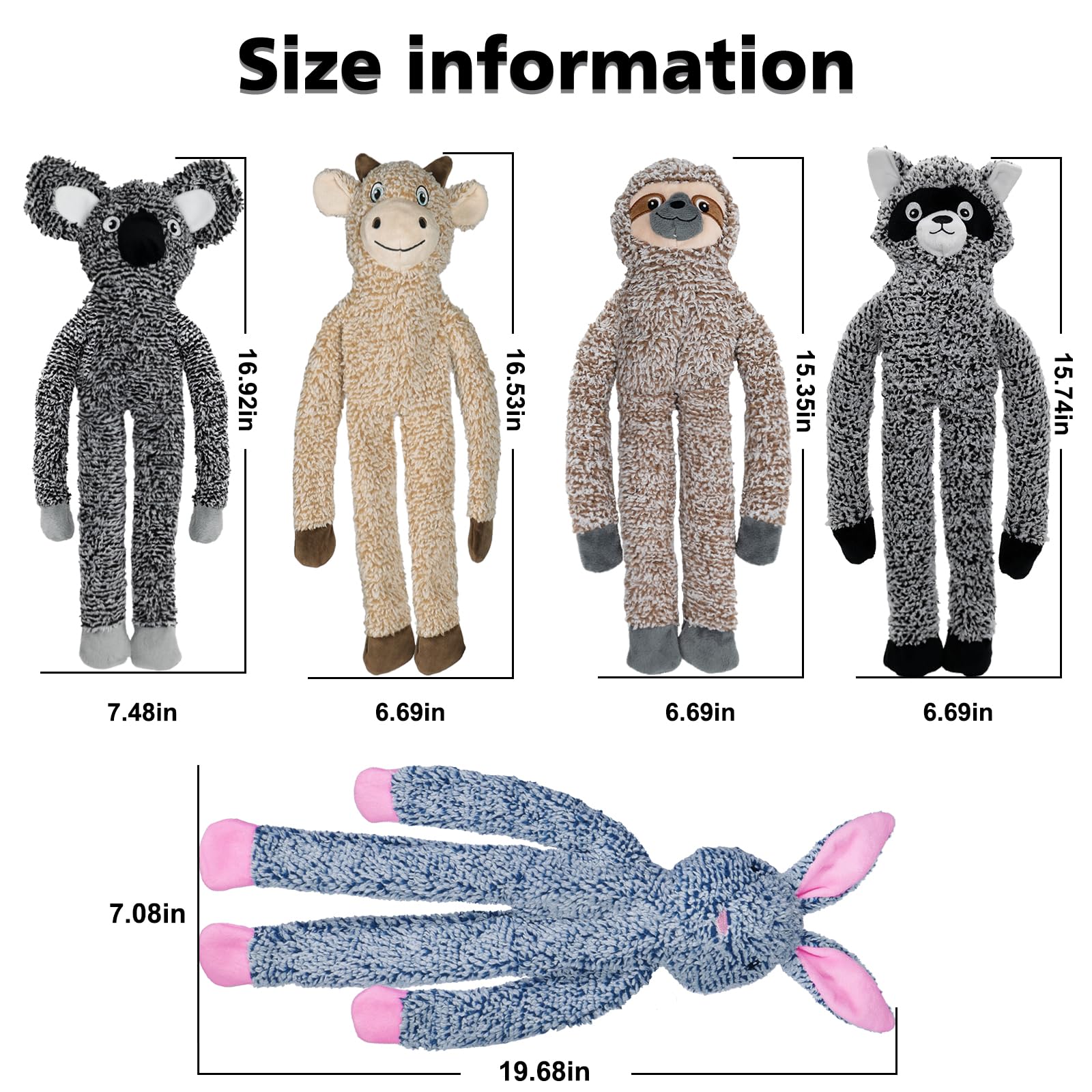 BUYPOW no-stuffing toy head squeaker adds interactive fun