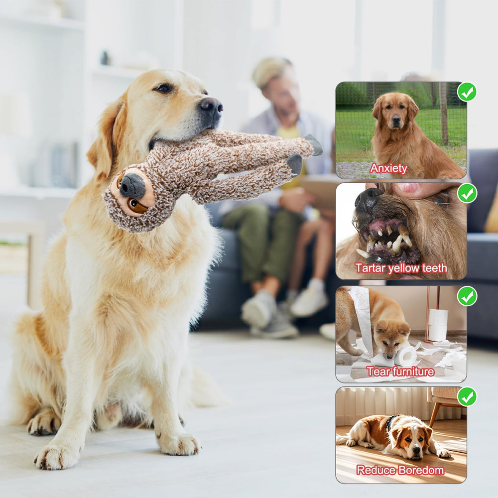 BUYPOW plush-soft dog toy focuses on gentle chewing with comfy material