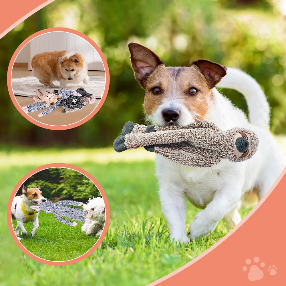 BUYPOW squeaky-crinkle head toy highlights built-in squeaker for engaging play
