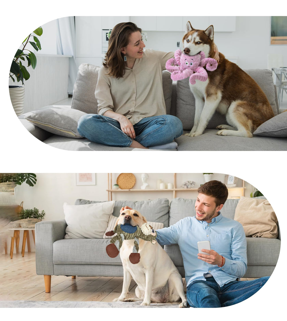 BUYPOW waterproof-dog-toy-stuffed-cotton keeps saliva away from the core filling.