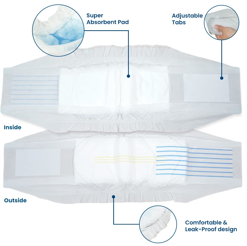 BV Dog Diapers Male XS fastening system for fur-friendly secure fit