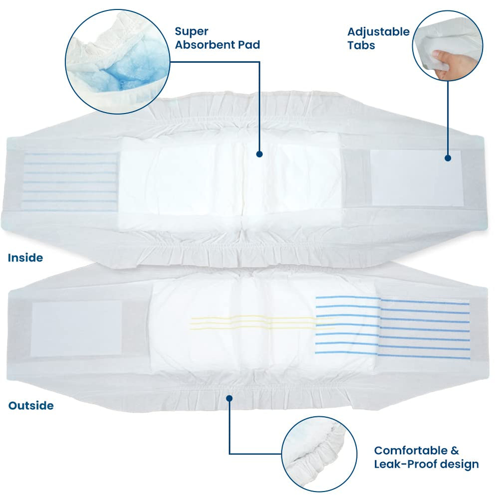 BV Dog Diapers Male XS fastening system for fur-friendly secure fit