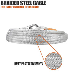 BV Dog Tie Out Cable with reflective cover enhances night safety