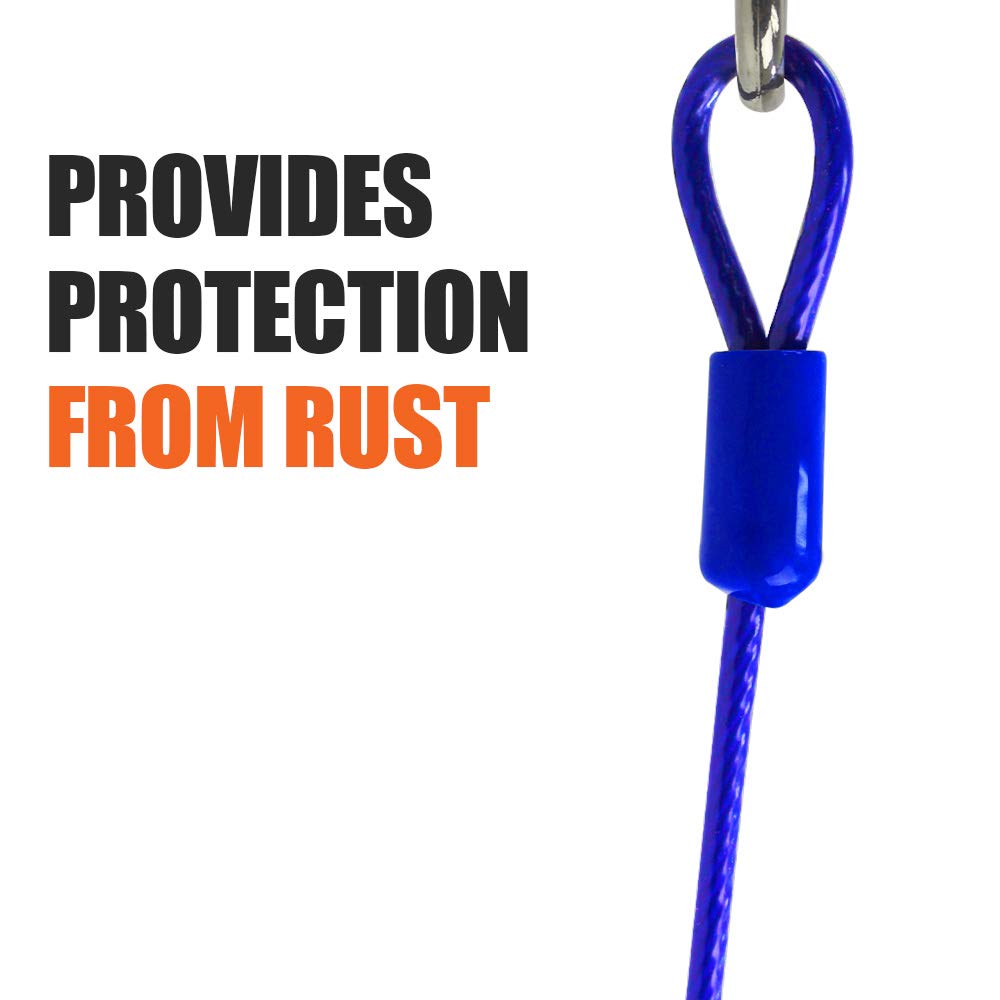 BV Dog Tie Out Cable 15ft yard setup demonstrates spacious freedom.