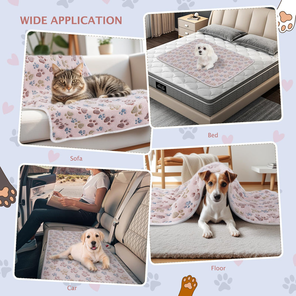 Manta BVAGSS con estampado de patas, ideal para acurrucarse en casa