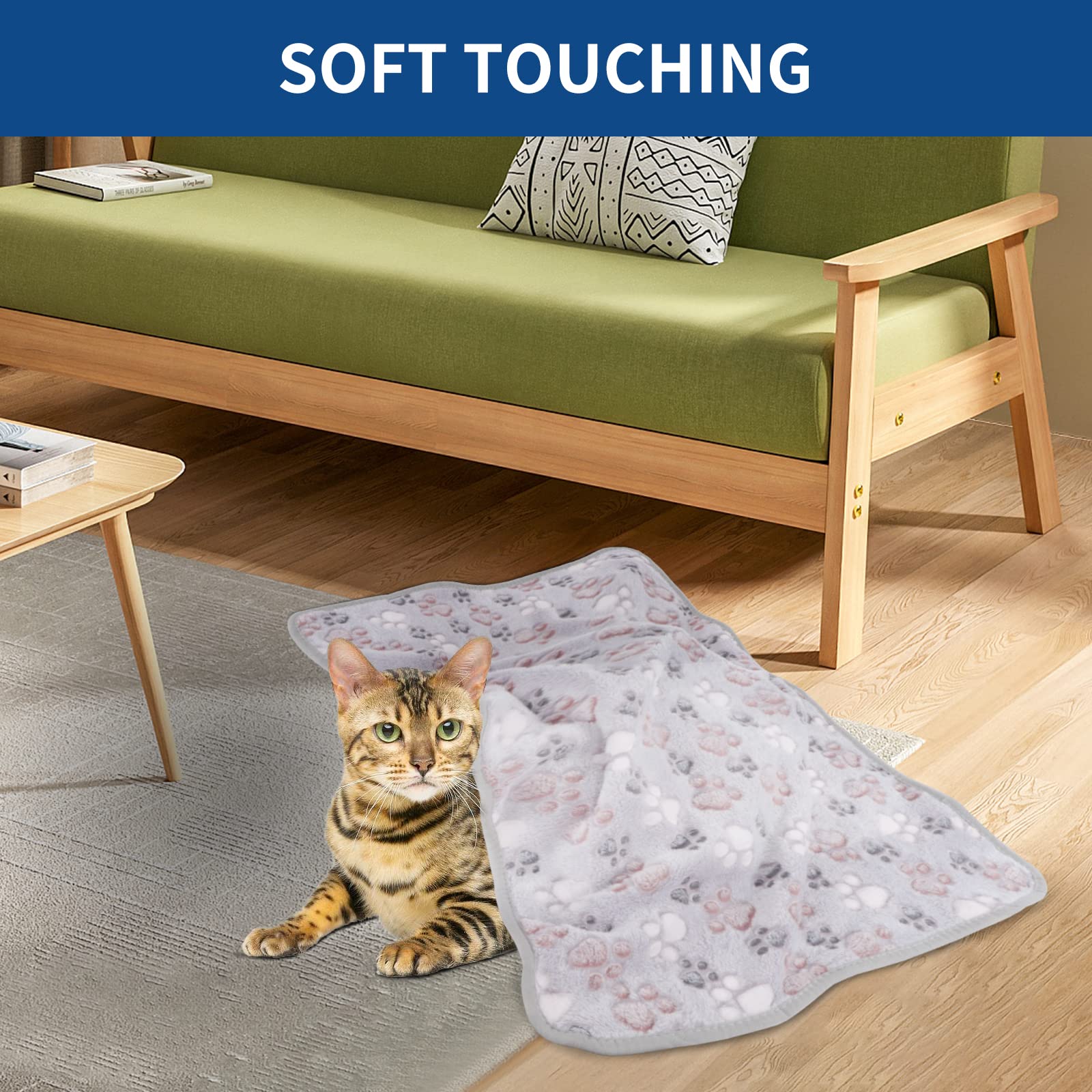 BVAGSS paw print blanket car-seat-protection shown in vehicle use