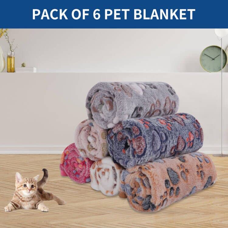 BVAGSS paw print blanket multipurpose-use protects cars and surfaces