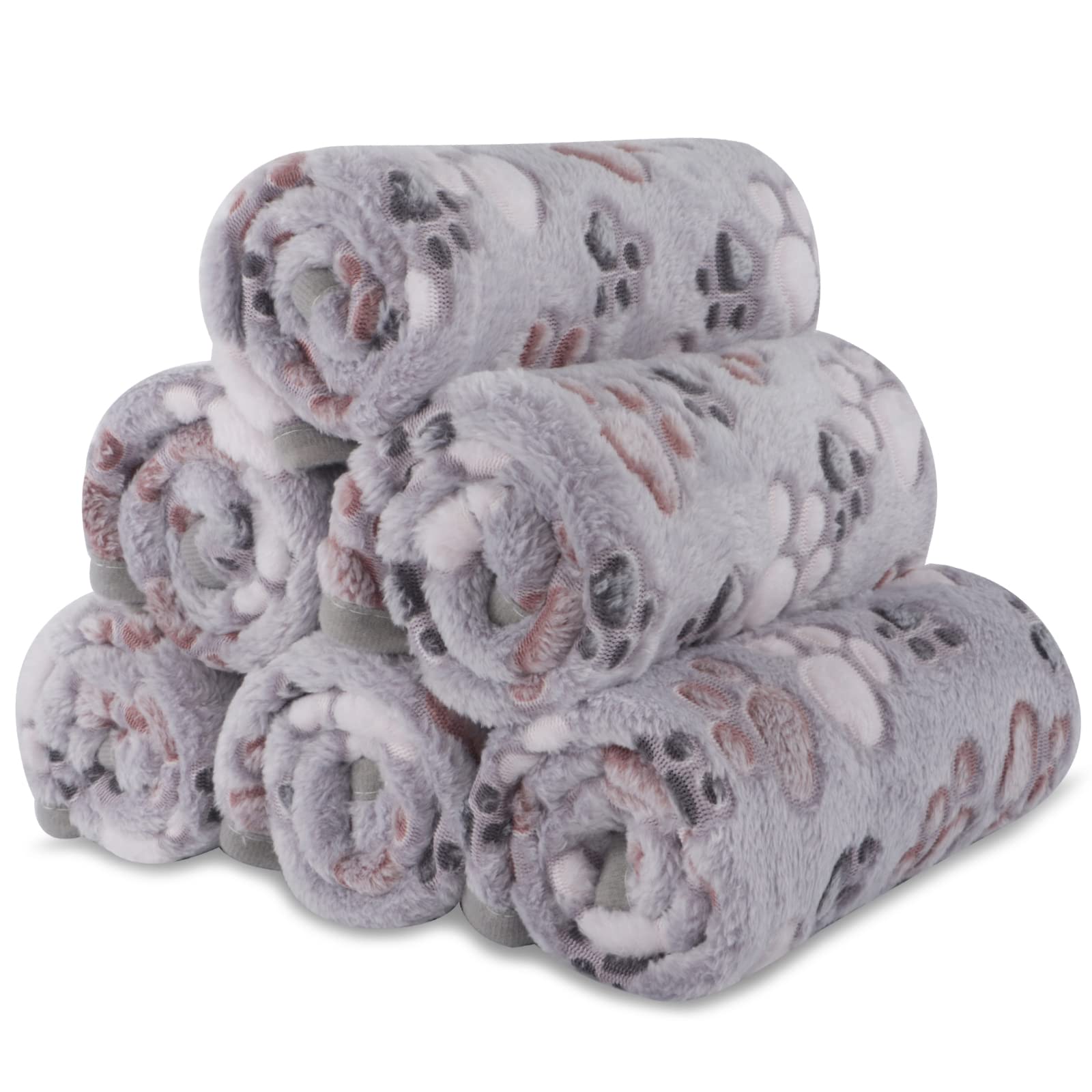 BVAGSS paw print blanket pack keeps small pets warm and cozy.