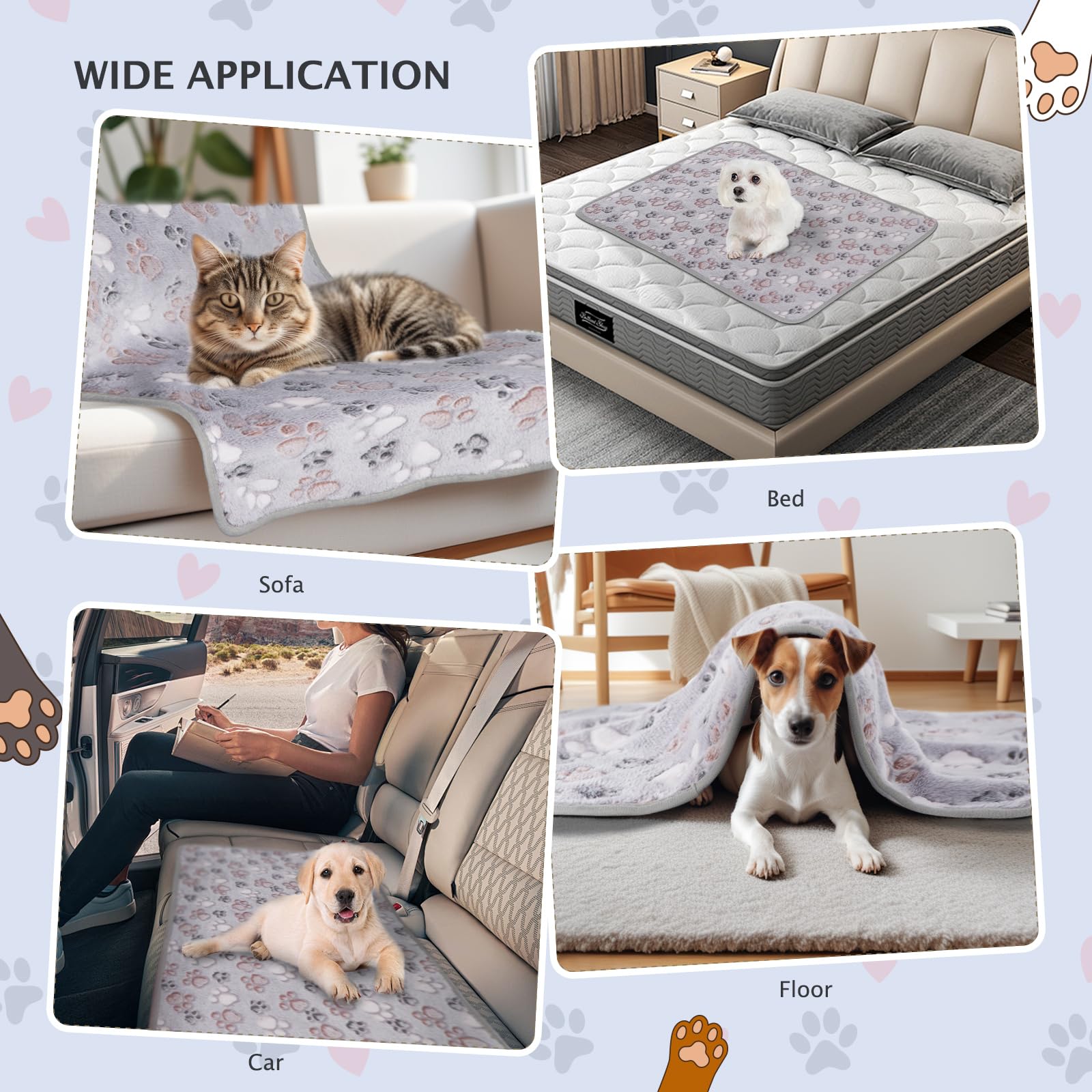 BVAGSS puppy fleece blanket offers ultra-soft comfort for naps.