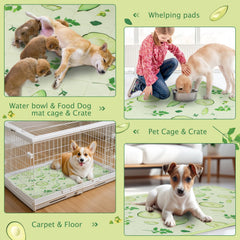 BVAGSS reusable puppy pad avocado waterproof layer protects furniture during training