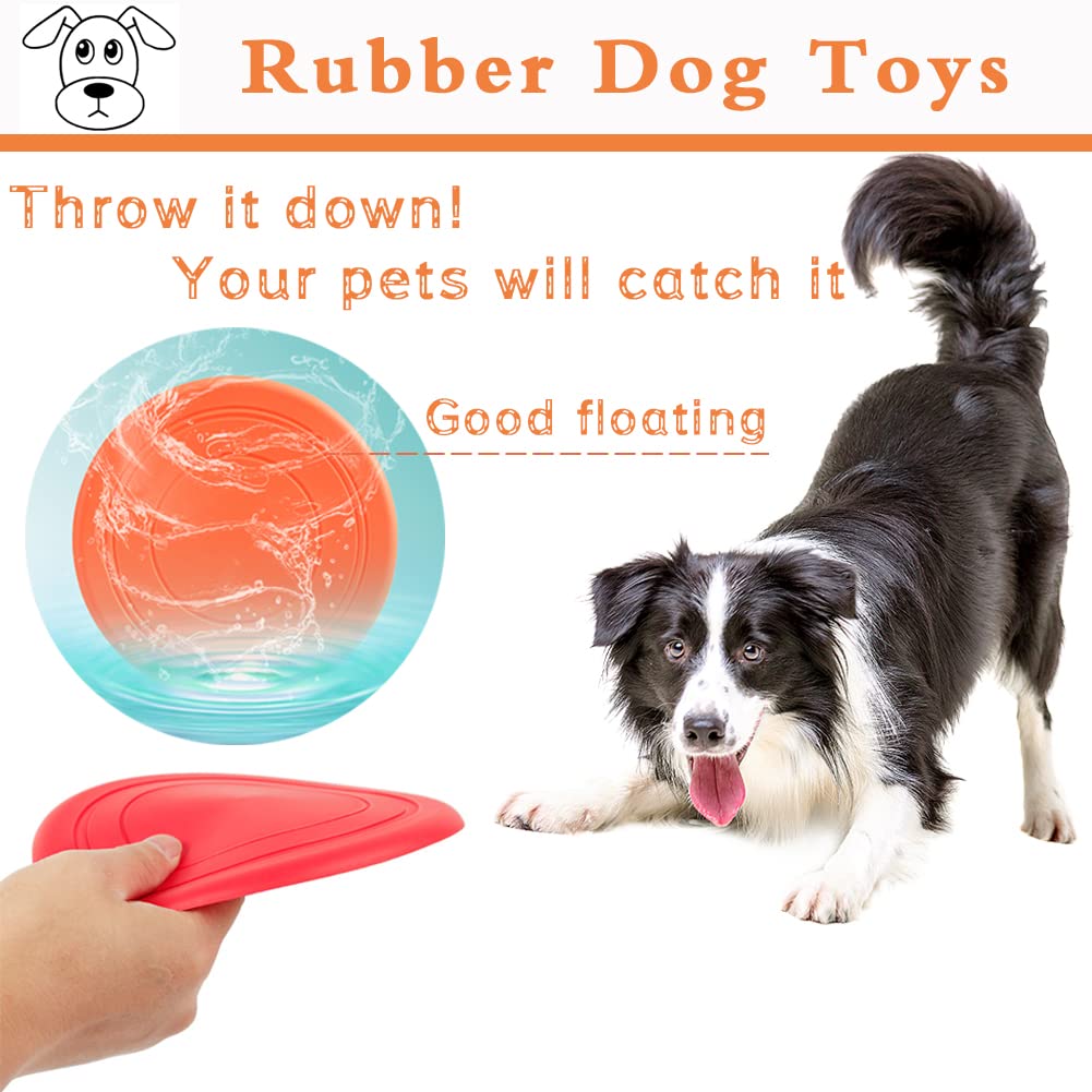 Bvrbaory dog flying disc orange for fast retrieval and training rewards