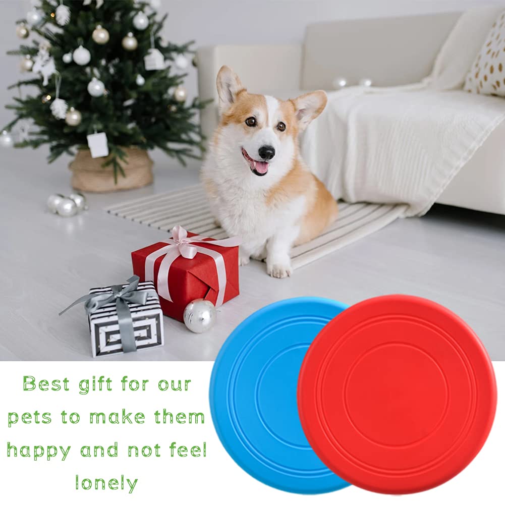 Bvrbaory dog flying disc purple for backyard games and exercise