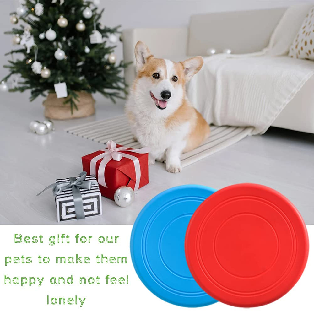 Bvrbaory dog flying disc purple for backyard games and exercise