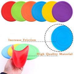 Bvrbaory dog flying disc yellow for high-visibility water play sessions