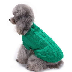 Bwealthest dog sweater worn on dog highlights turtleneck style for stylish warmth.