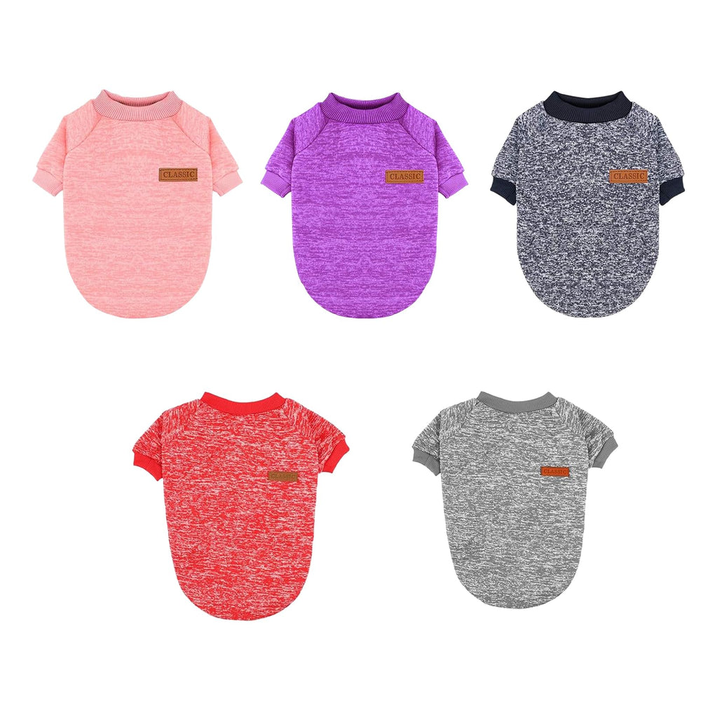 Bwealthest dog sweaters grey for small breeds, easy-to-wear cold-weather gear.