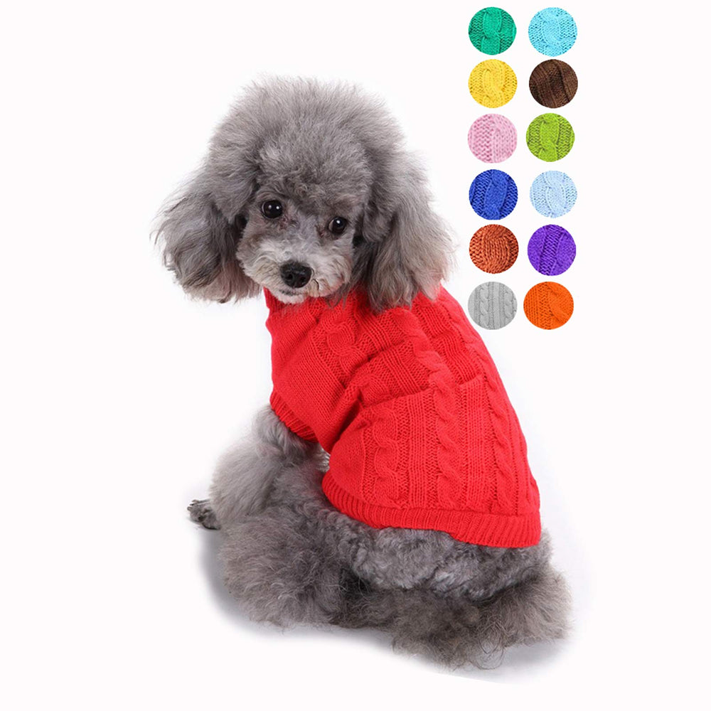 Bwealthest suéter para perro con cuello alto, cálido y cómodo para paseos