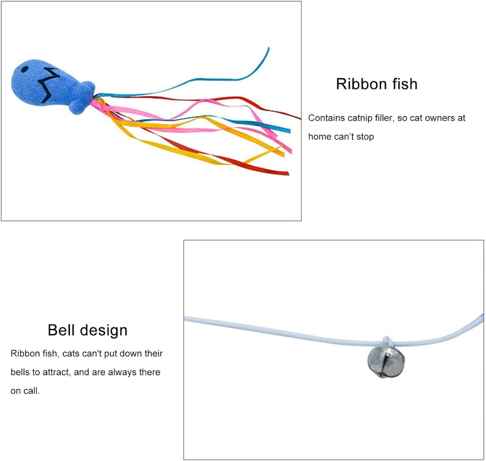 BWESOO Fish-Design Teaser lets cats mimic hunting motions during play.