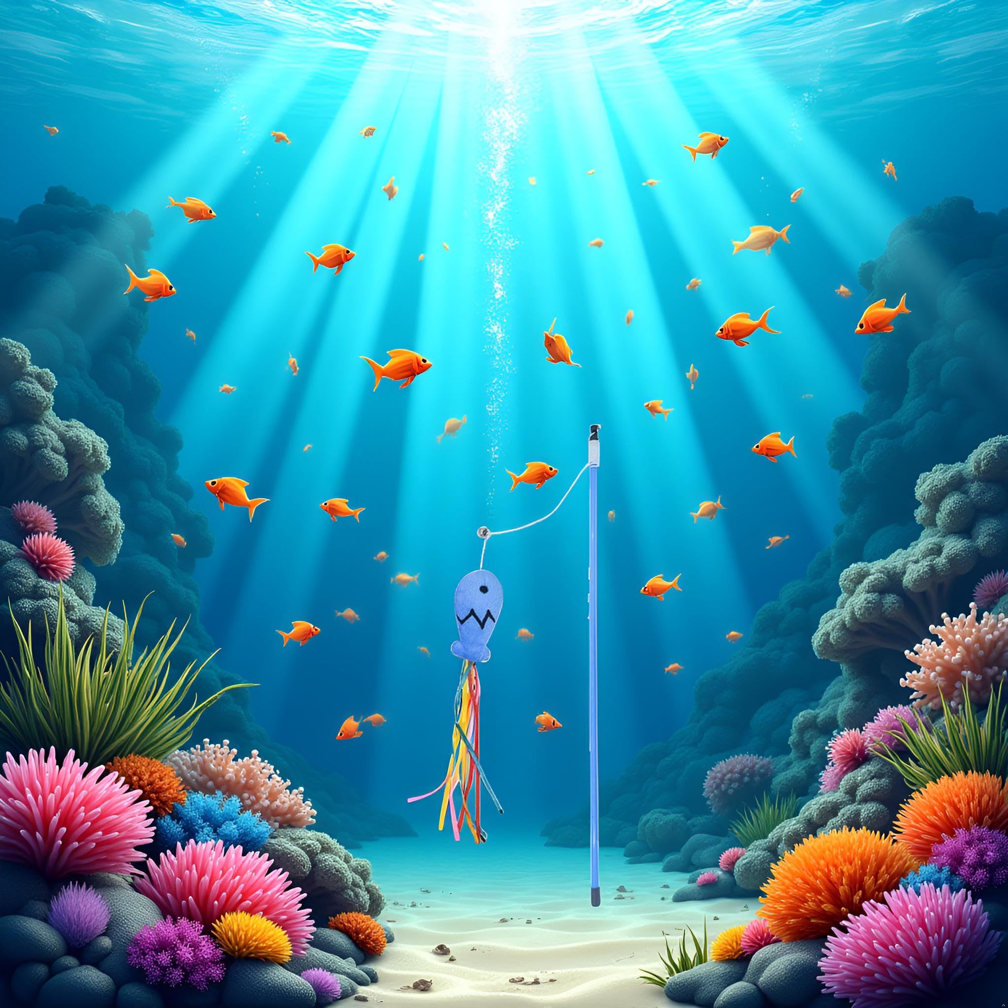 BWESOO Colorful Movement keeps cats curious and active during sessions.