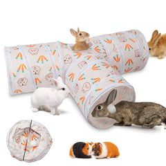 BWOGUE Bunny Tunnels three-tunnel layout invites active play and exploration.