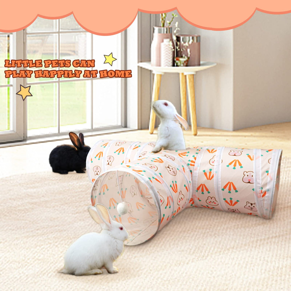 BWOGUE Bunny Tunnels collapsible frame folds compactly for travel.