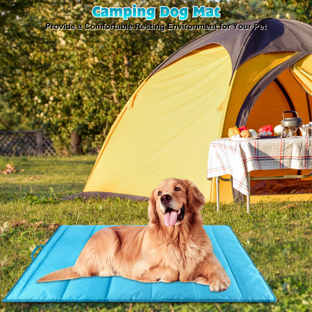 BWOGUE camping-friendly dog mat ready for adventures with your pet.