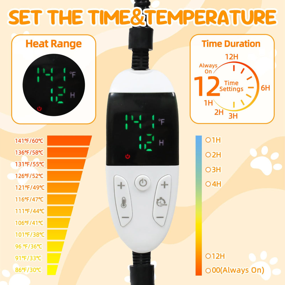 BWOGUE bed measures 16.9 x 16.9 x 16.1 inches for small pets