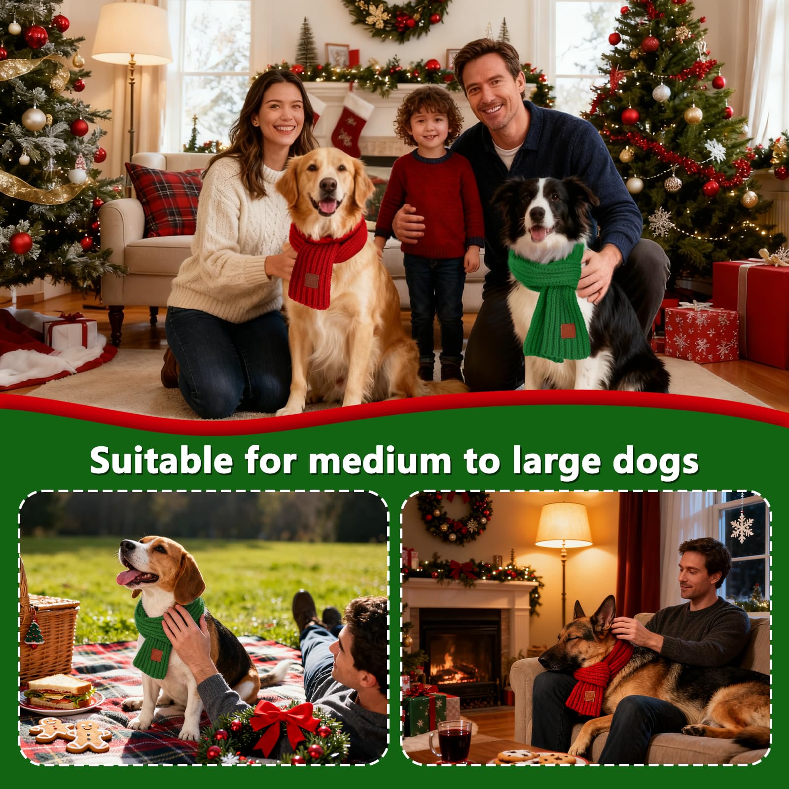 BWOGUE dog accessory showcased for holiday photos and parties
