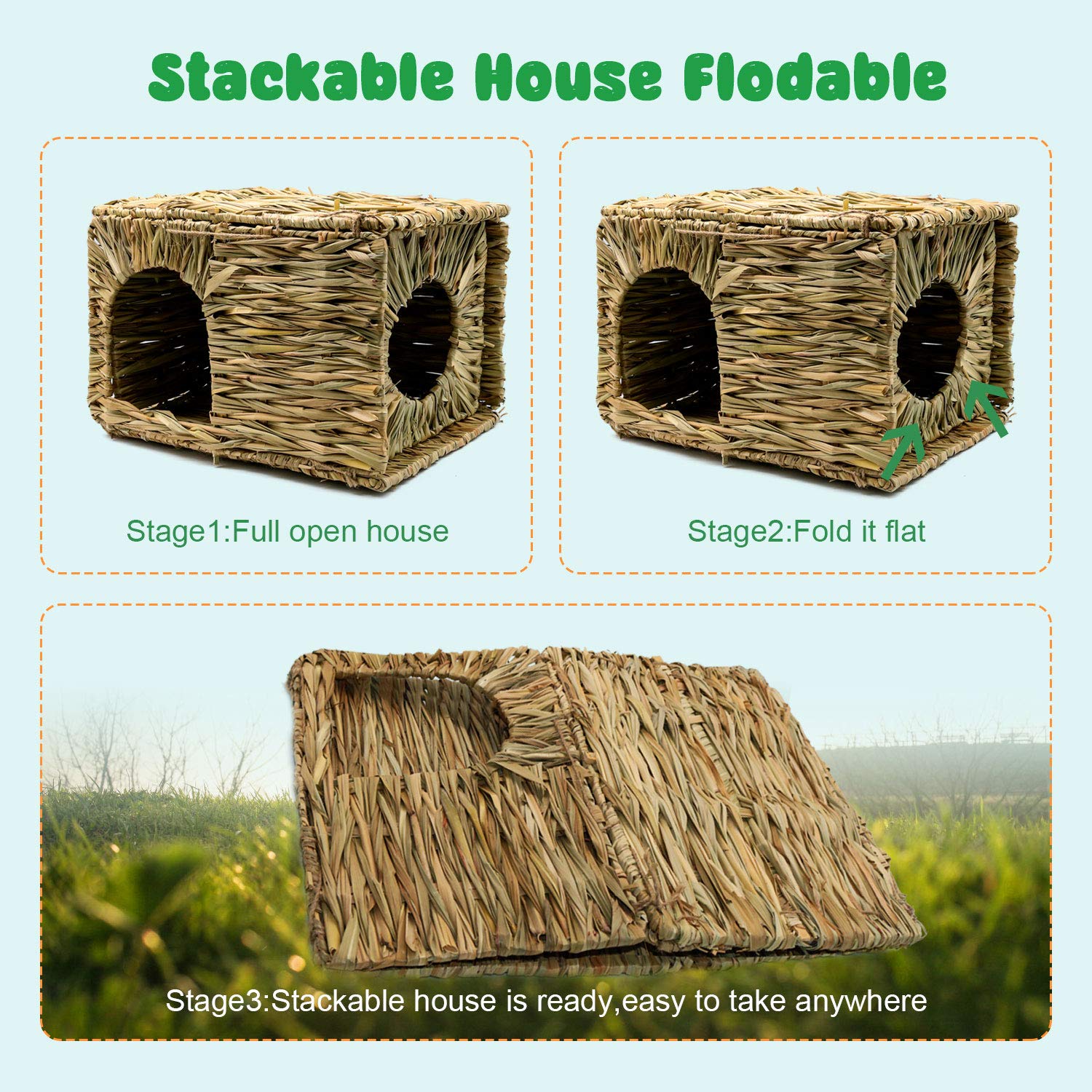 BWOGUE Grass House treasure hunt play boosts foraging.
