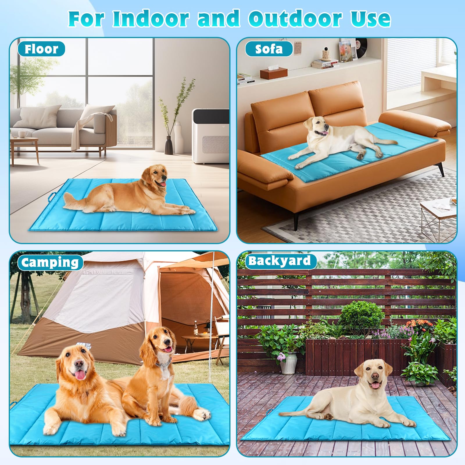 BWOGUE lightweight, foldable mat with drawstring bag for effortless travel.