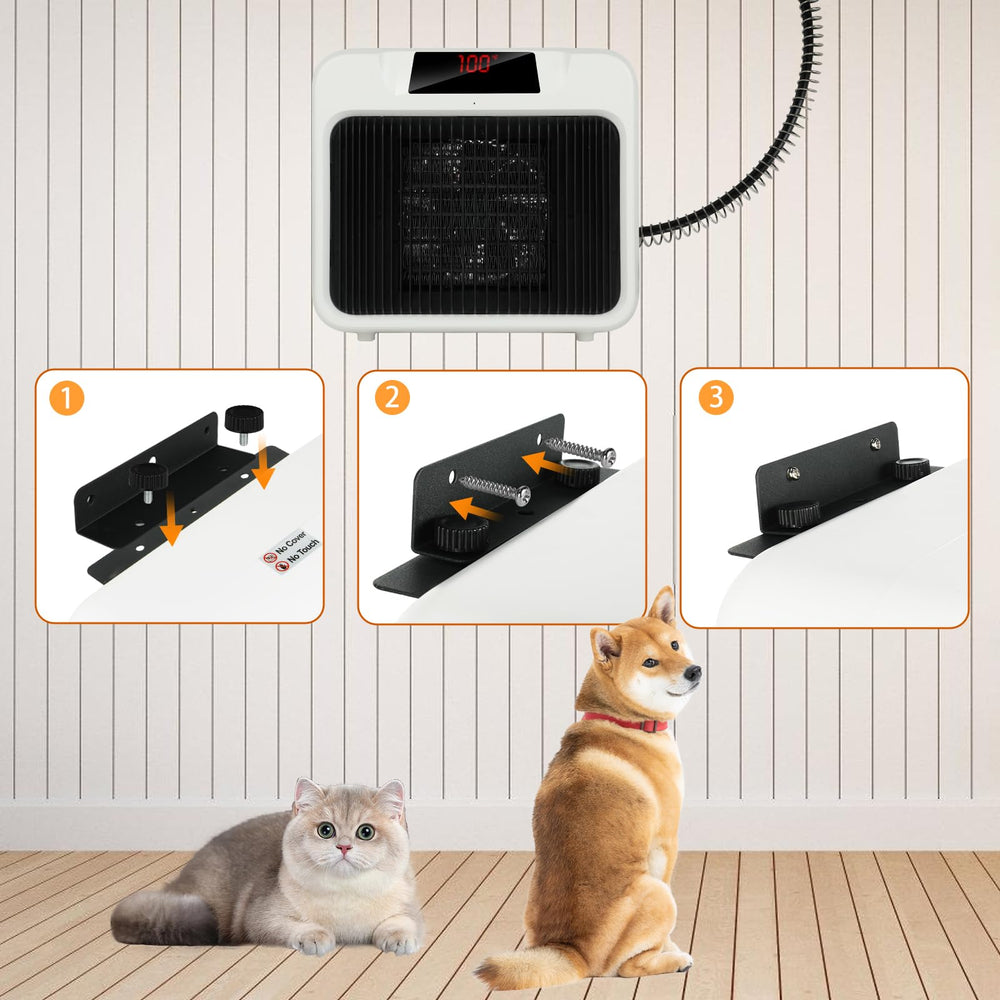BWOGUE outdoor pet housing heater suited for dog houses, coops, and hutches