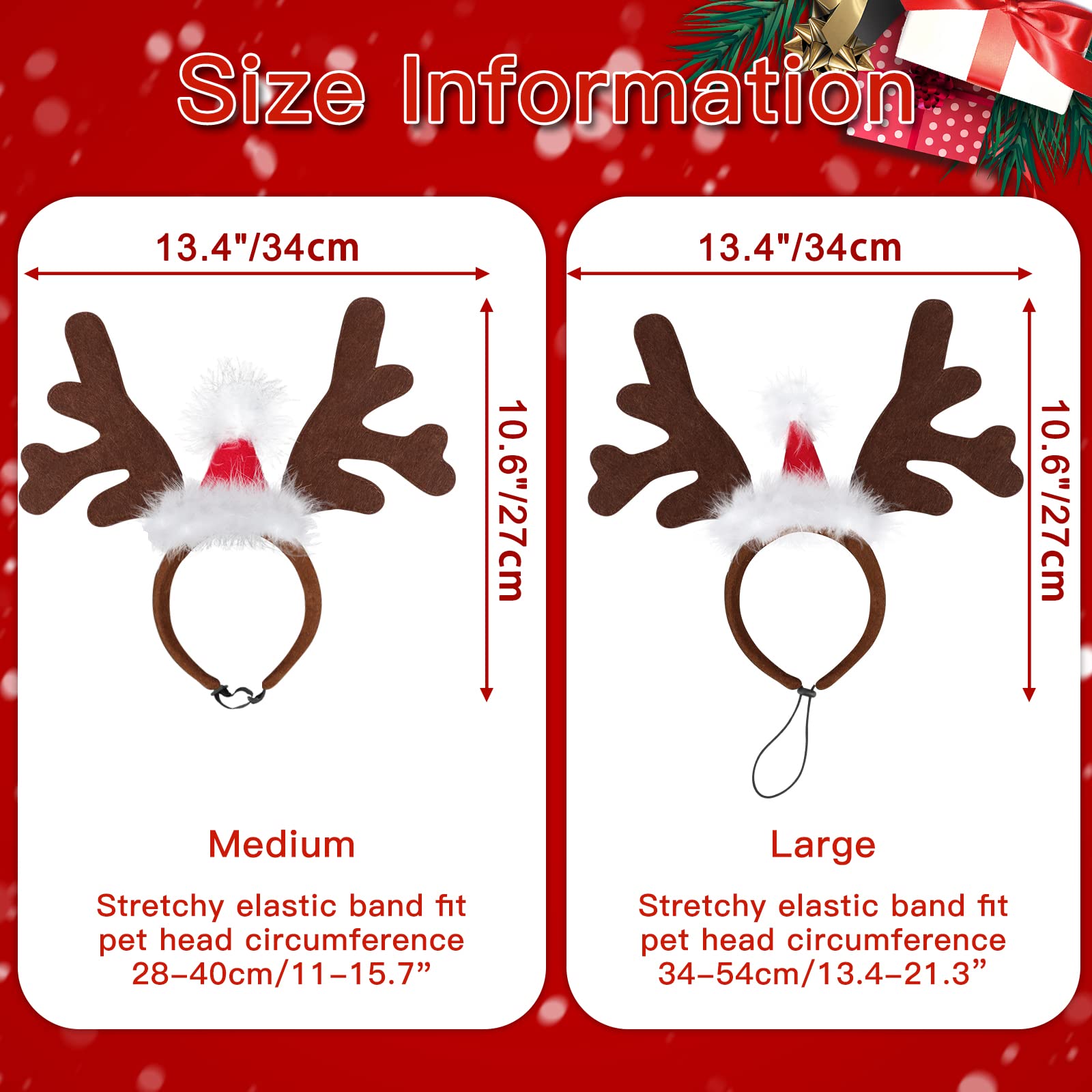 BWOGUE pet christmas costume with Santa hat ideal for holiday parades.