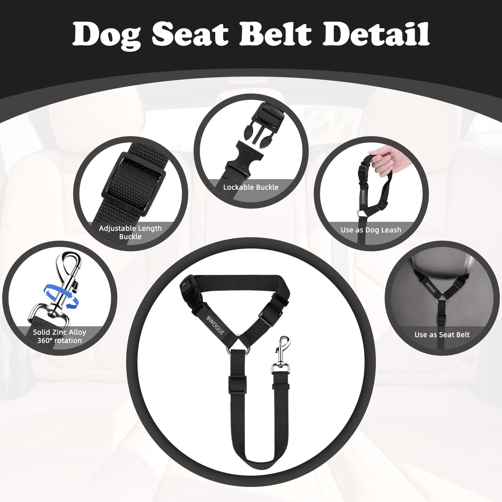 BWOGUE tangle-free straps allow quick setup for safer travel