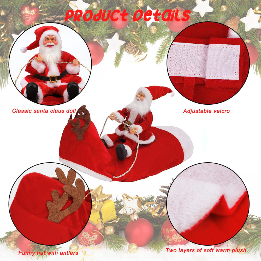 BWOGUE Santa Dog Costume breathable fabric keeps pets comfortable
