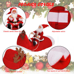 BWOGUE Santa Dog Costume breathable fabric keeps pets comfortable