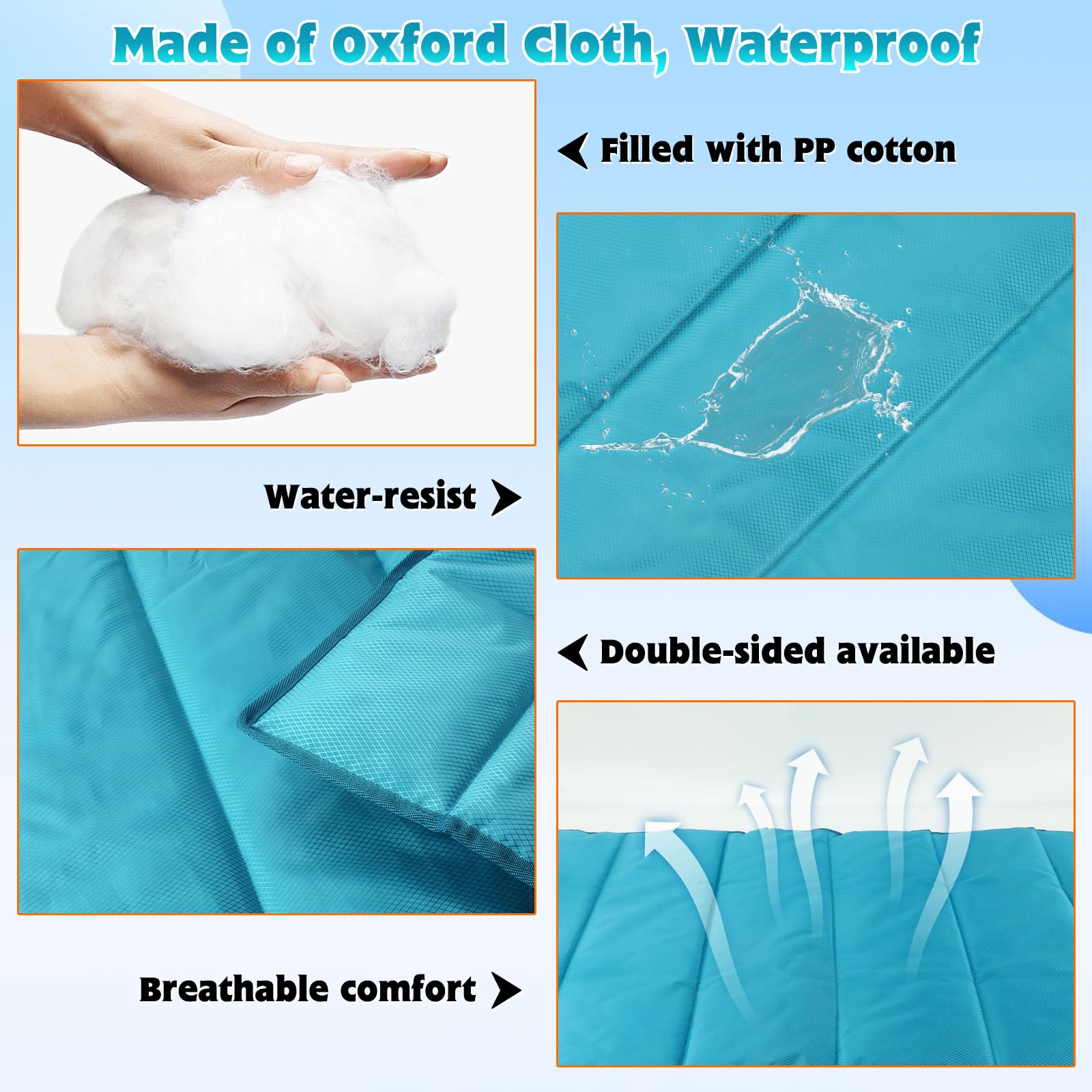BWOGUE surface shows water beads and wipes clean for quick maintenance.