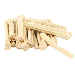 BWOGUE sweet bamboo chew toy closeup demonstrates natural chewing behavior.