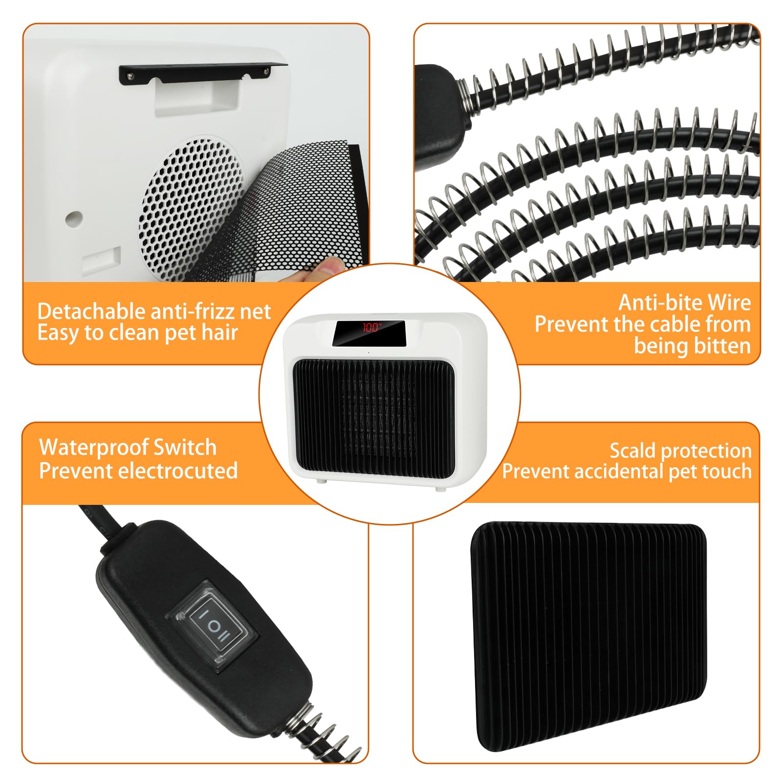 BWOGUE thermostat controls offer 300W and 600W heating options