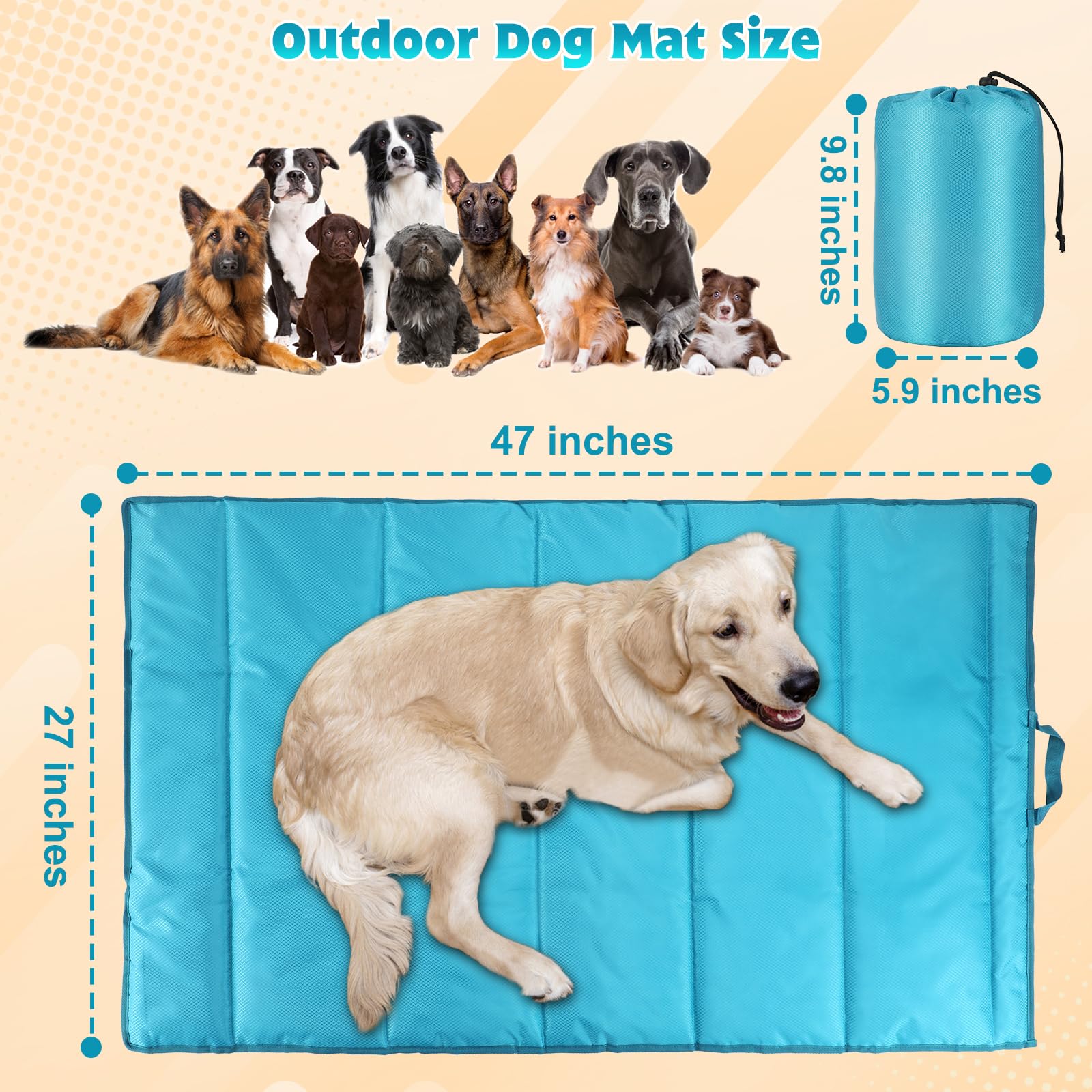BWOGUE Waterproof Oxford fabric exterior protects against outdoor wear.