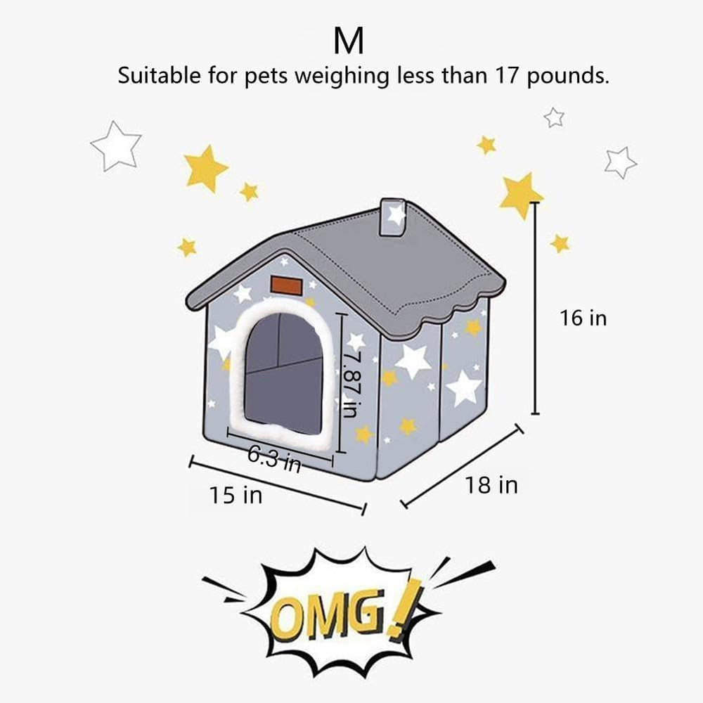 BXEBUI dog house plush interior shows Arctic velvet warmth and soft cushion