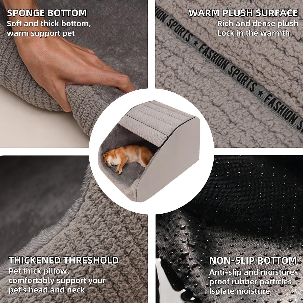 BXEBUI plush cover with linen sides demonstrates breathable warmth and softness