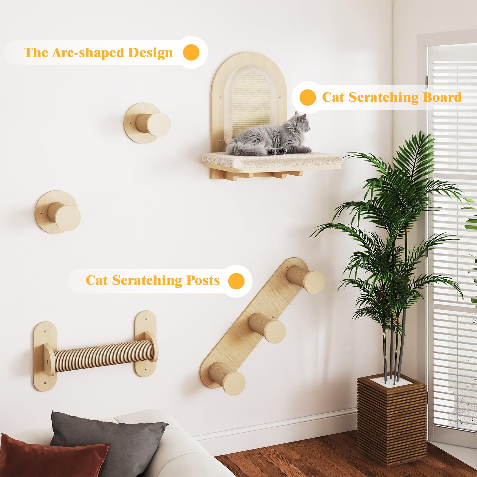 BYBYME wall-mounted setup with clear instructions for easy assembly